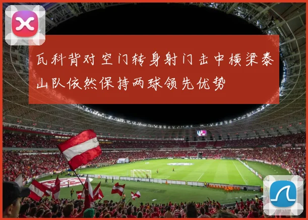 瓦科背对空门转身射门击中横梁泰山队依然保持两球领先优势